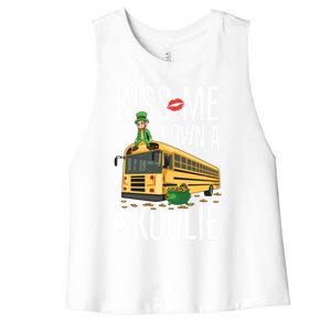 School Bus Quote Camping Bus Owner Gift Women's Racerback Cropped Tank