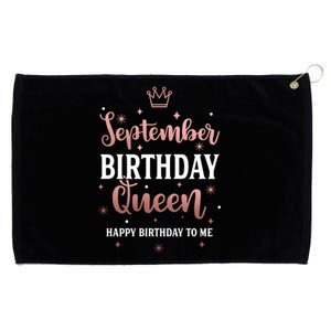 September Birthday Queen September Queen Born In September Gift Grommeted Golf Towel