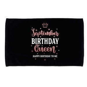 September Birthday Queen September Queen Born In September Gift Microfiber Hand Towel