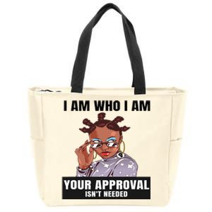 Sassy Black Queen Black History African American Ladies Zip Tote Bag