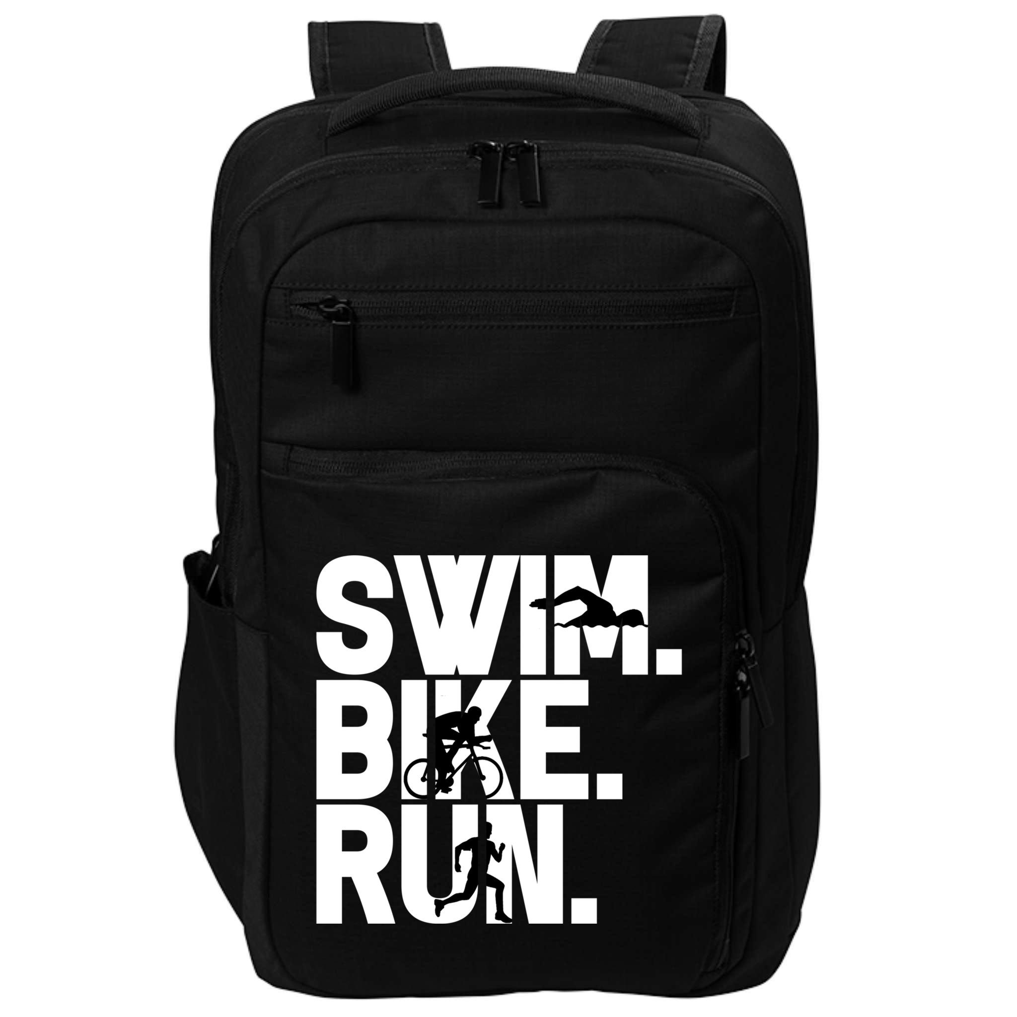 Swim Bike Run Triathlon Triathlete Athletics Gift Impact Tech Backpack