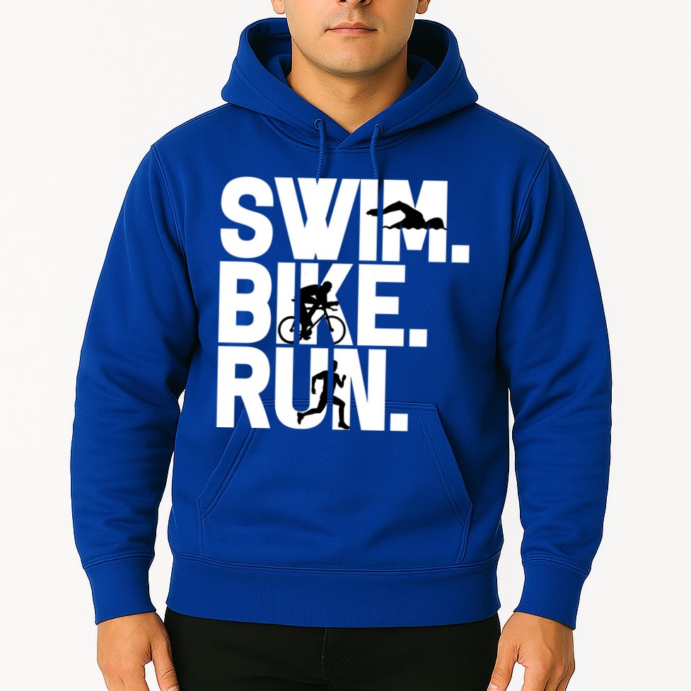 Swim Bike Run Triathlon Triathlete Athletics Gift Hoodie