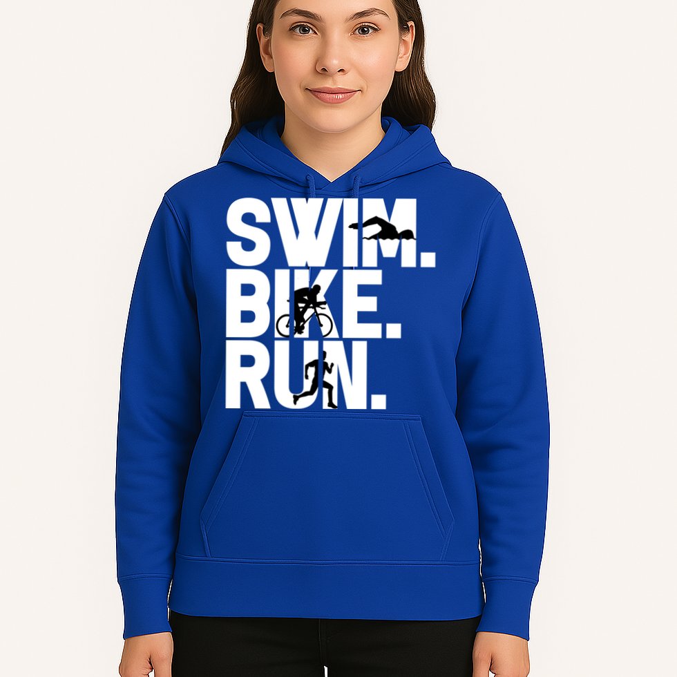 Swim Bike Run Triathlon Triathlete Athletics Gift Hoodie