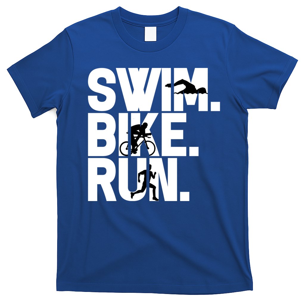 Swim Bike Run Triathlon Triathlete Athletics Gift T-Shirt