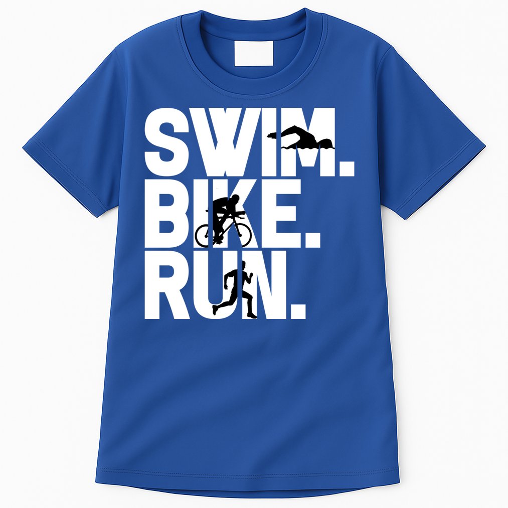 Swim Bike Run Triathlon Triathlete Athletics Gift Tall T-Shirt