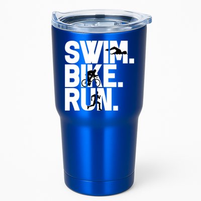 Swim Bike Run Triathlon Triathlete Athletics Gift Tumbler