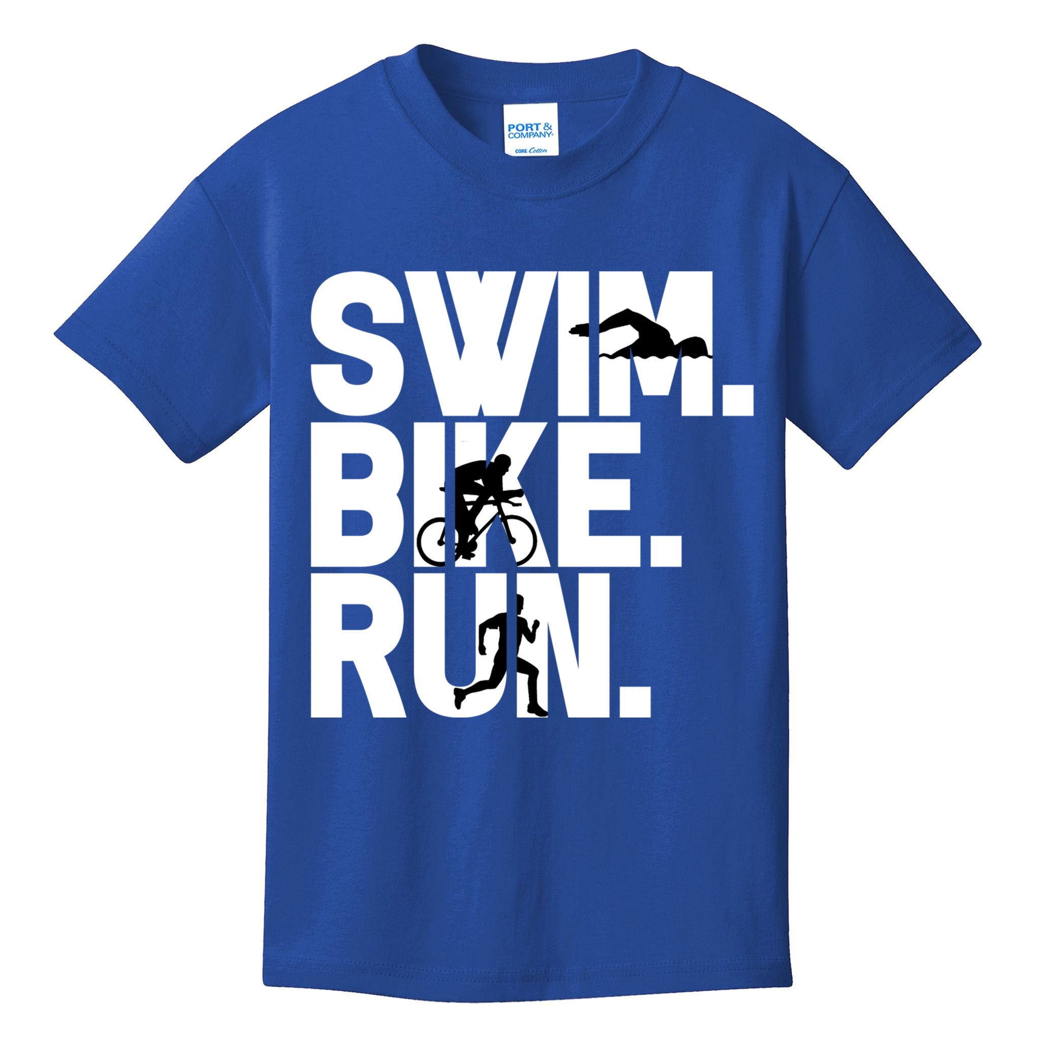 Swim Bike Run Triathlon Triathlete Athletics Gift Kids T-Shirt