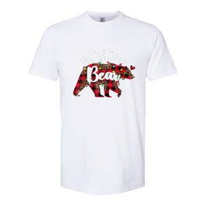 Sister Bear Red Buffalo Plaid Christmas Pajama Xmas Family Softstyle® CVC T-Shirt