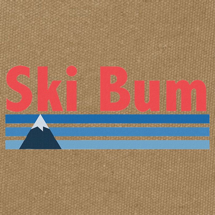 Ski Bum Retro Ski Bum Cotton Canvas Backpack