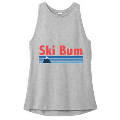 Ski Bum Retro Ski Bum Ladies PosiCharge Tri-Blend Wicking Tank