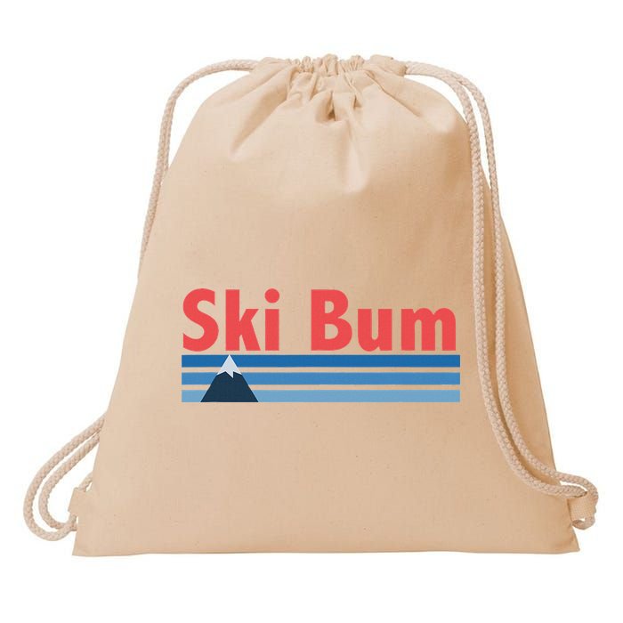 Ski Bum Retro Ski Bum Drawstring Bag