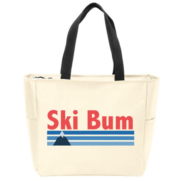 Ski Bum Retro Ski Bum Zip Tote Bag