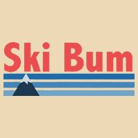 Ski Bum Retro Ski Bum Zip Tote Bag