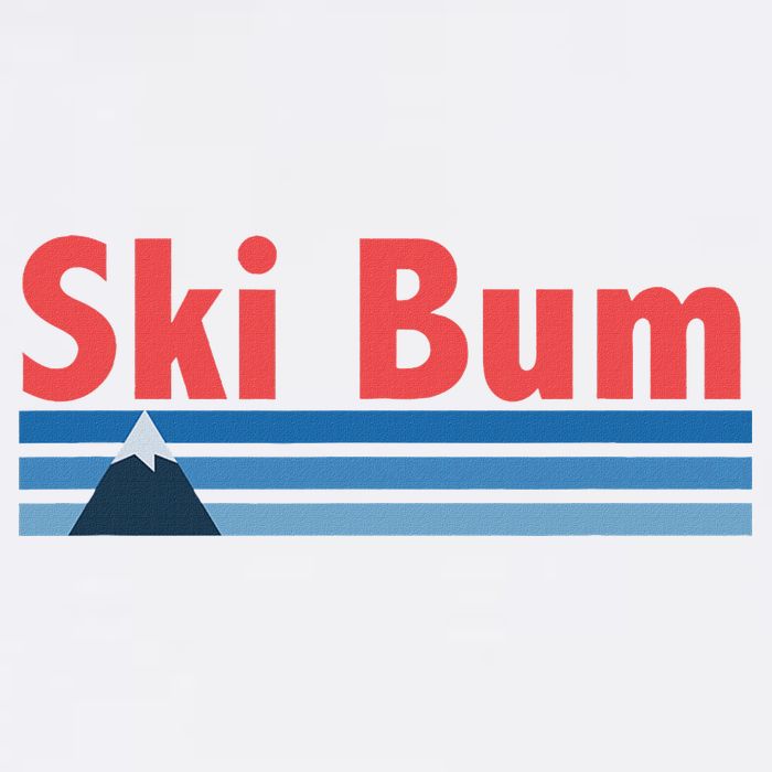 Ski Bum Retro Ski Bum Cooling Performance Crew T-Shirt