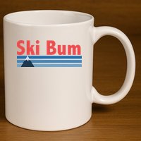 Ski Bum Retro Ski Bum 11oz C Handle Ceramic Mug