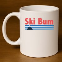 Ski Bum Retro Ski Bum 11oz C Handle Ceramic Mug