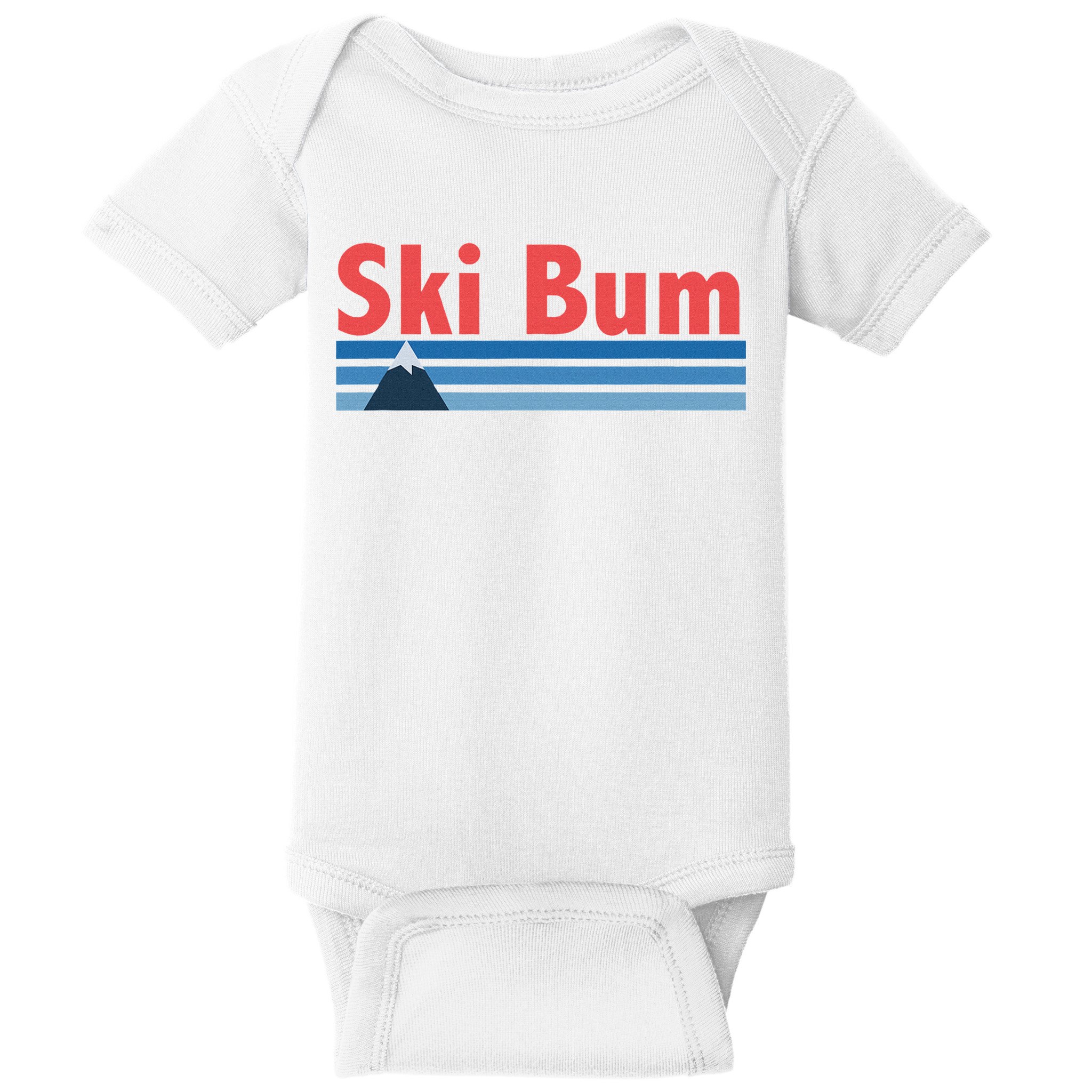 Ski Bum Retro Ski Bum Baby Bodysuit