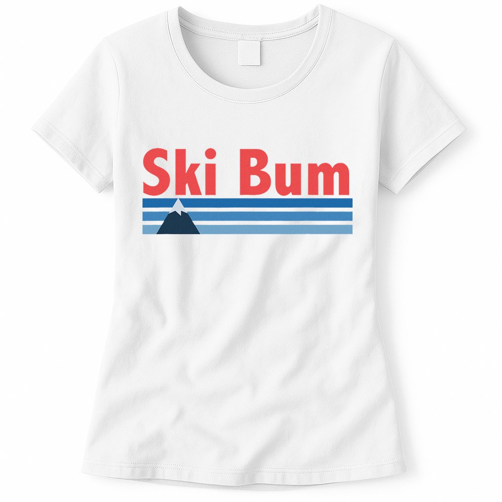 Ski Bum Retro Ski Bum Womens T-Shirt