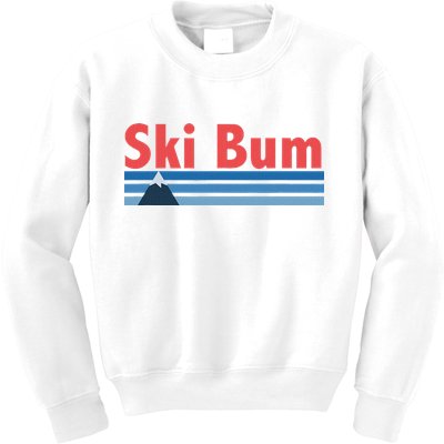Ski Bum Retro Ski Bum Kids Sweatshirt