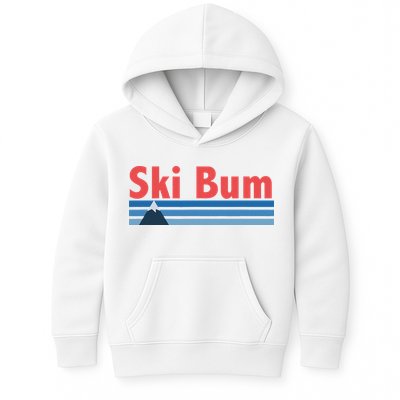 Ski Bum Retro Ski Bum Kids Hoodie
