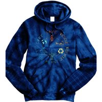 Save Bees Rescue Animals Recycle Plastic Earth Day 2024 Tie Dye Hoodie