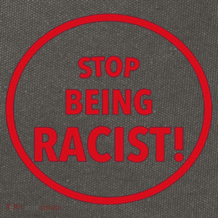 Stop Being Racist Cotton Canvas Backpack