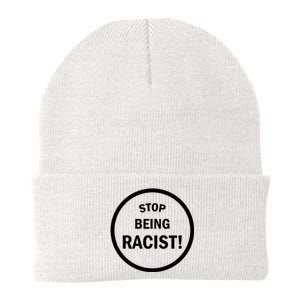 Stop Being Racist Knit Cap Winter Beanie