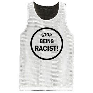 Stop Being Racist Mesh Reversible Basketball Jersey Tank