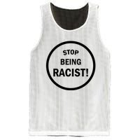 Stop Being Racist Mesh Reversible Basketball Jersey Tank