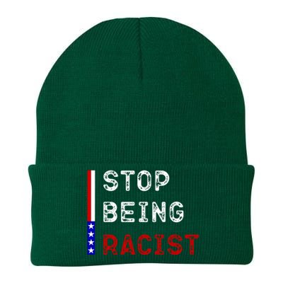 Stop Being Racist Knit Cap Winter Beanie