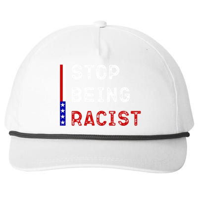 Stop Being Racist Snapback Five-Panel Rope Hat