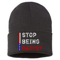 Stop Being Racist Sustainable Knit Beanie