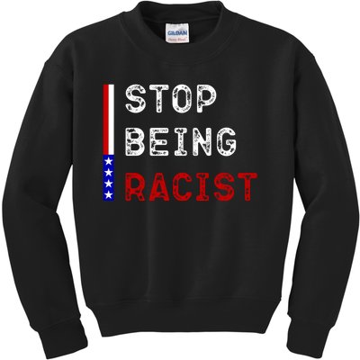 Stop Being Racist Kids Sweatshirt