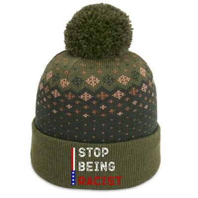 Stop Being Racist The Baniff Cuffed Pom Beanie