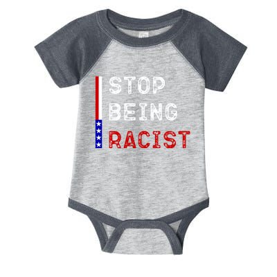 Stop Being Racist Infant Baby Jersey Bodysuit