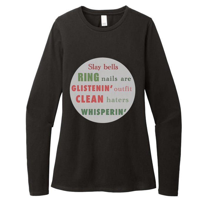 Slay Bells Ring Saying Womens CVC Long Sleeve Shirt