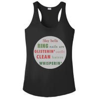 Slay Bells Ring Saying Ladies PosiCharge Competitor Racerback Tank