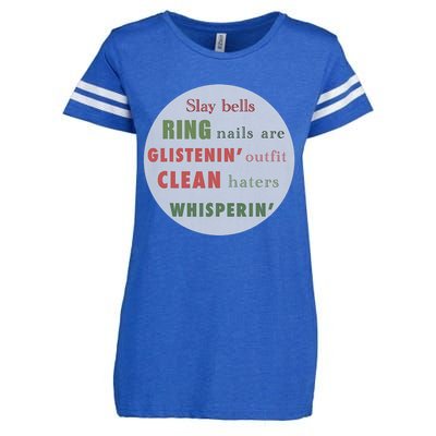 Slay Bells Ring Saying Enza Ladies Jersey Football T-Shirt