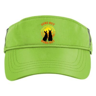 Summer Bunny Rabbits Suns Out Bun Out Great Gift Adult Drive Performance Visor