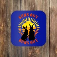 Summer Bunny Rabbits Suns Out Bun Out Great Gift Coaster