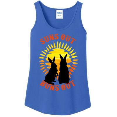 Summer Bunny Rabbits Suns Out Bun Out Great Gift Ladies Essential Tank