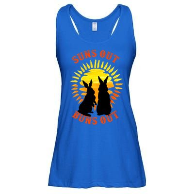 Summer Bunny Rabbits Suns Out Bun Out Great Gift Ladies Essential Flowy Tank