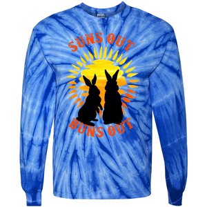 Summer Bunny Rabbits Suns Out Bun Out Great Gift Tie-Dye Long Sleeve Shirt