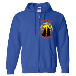 Summer Bunny Rabbits Suns Out Bun Out Great Gift Full Zip Hoodie