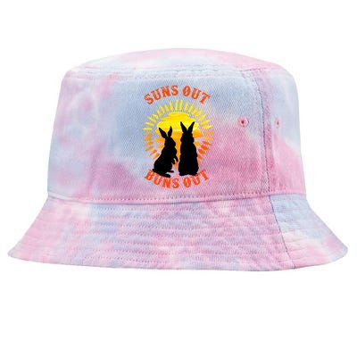 Summer Bunny Rabbits Suns Out Bun Out Great Gift Tie-Dyed Bucket Hat