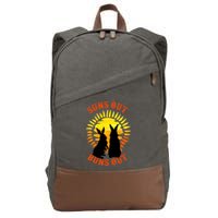 Summer Bunny Rabbits Suns Out Bun Out Great Gift Cotton Canvas Backpack