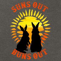 Summer Bunny Rabbits Suns Out Bun Out Great Gift Cotton Canvas Backpack