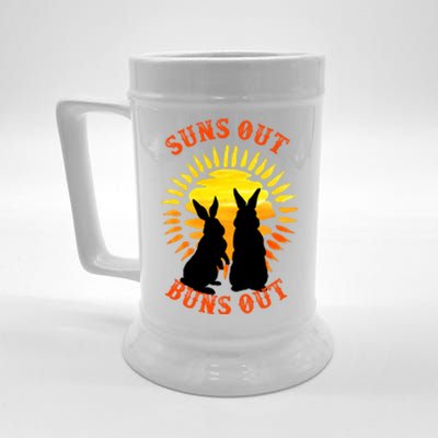 Summer Bunny Rabbits Suns Out Bun Out Great Gift Beer Stein