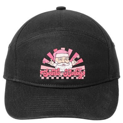 Santa Baby Retro Graphic 7-Panel Snapback Hat
