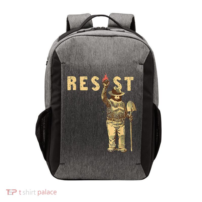 Smokey Bear Resist Anti Trump Environtal Activism Vector Backpack